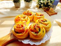 香蔥火腿沙拉面包的做法步驟22