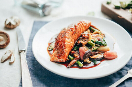 怎么做照燒三文魚配時(shí)蔬？