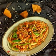 三絲腰果的做法