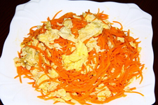 胡蘿卜炒雞蛋的做法