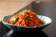 胡蘿卜炒肉的做法