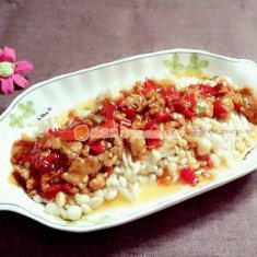 剁椒肉沫金針菇的做法