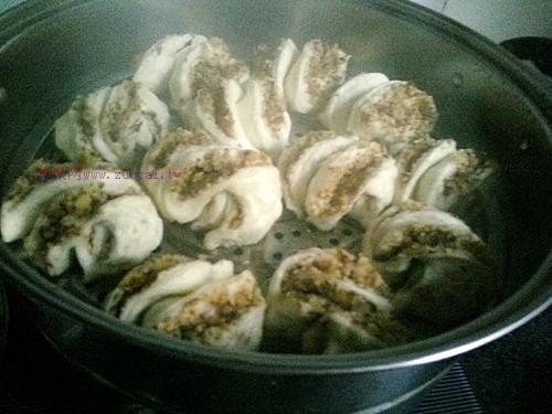 核桃花卷的做法