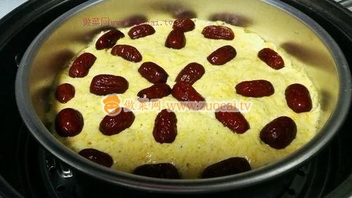 南瓜紅棗發(fā)糕的做法