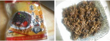 梅干菜蒸雞腿的做法步驟1-2