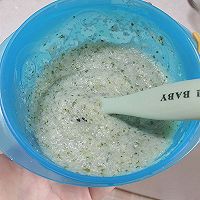 7個月寶寶輔食，銀魚山藥青菜泥＋米粉的做法圖解7