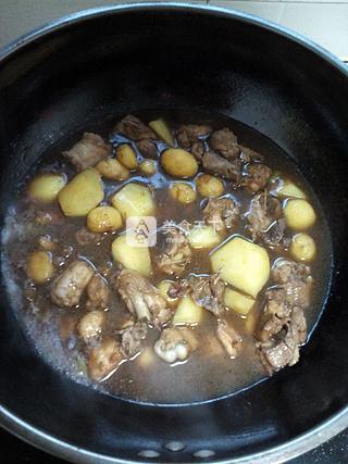 茶香栗子雞的做法步驟:12