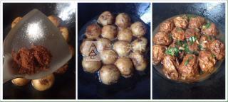 油面筋塞肉的做法步驟:3