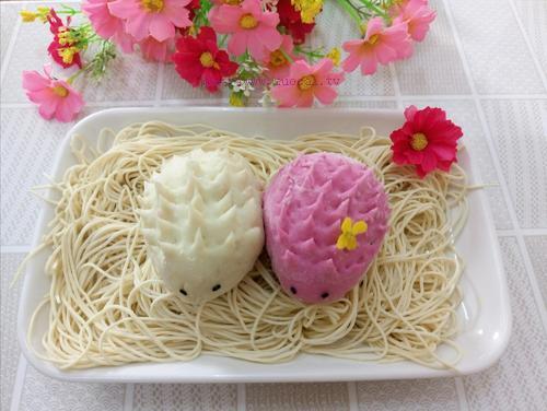 小刺猬包(香菇豬肉)的做法