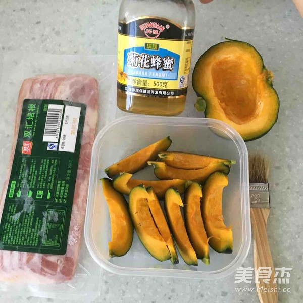 南瓜烤培根卷的做法