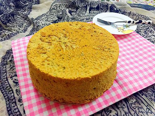 抹茶戚風(fēng)蛋糕~八寸