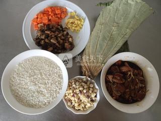 荷葉雞肉糯米飯的做法步驟:7