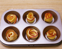 新鮮玫瑰花蘋(píng)果派的做法步驟11