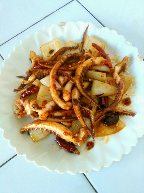 干煸魷魚須的做法