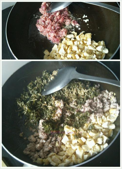 干蘿卜菜餡包子的做法