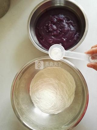 #ACA烘焙明星大賽#紫薯貓耳朵的做法步驟:6