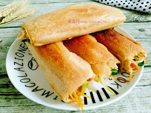 塌素菜煎餅的做法