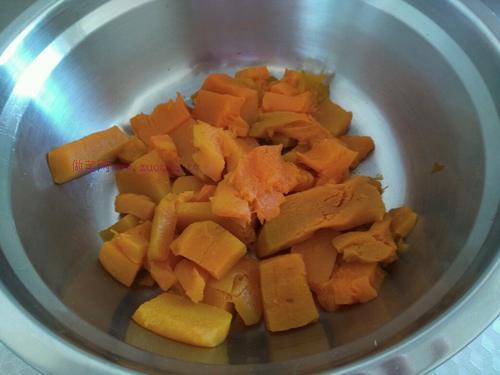 黃金球~南瓜芝麻球的做法