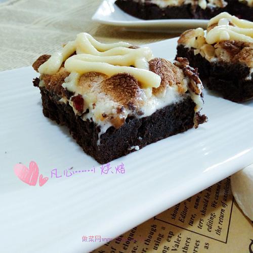 棉花糖布朗尼堅果蛋糕的做法