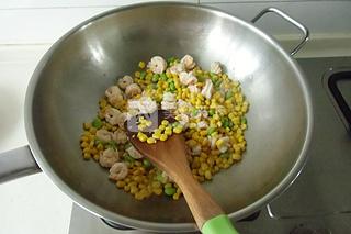 玉米蝦仁的做法步驟:8