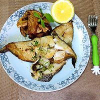 黃油煎比目魚(yú)佐松茸的做法圖解9