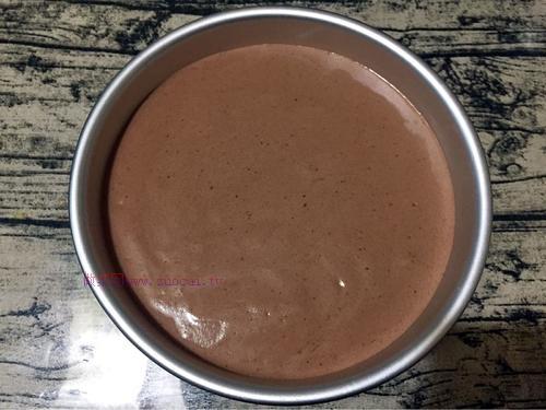 八寸可可戚風(fēng)蛋糕的做法