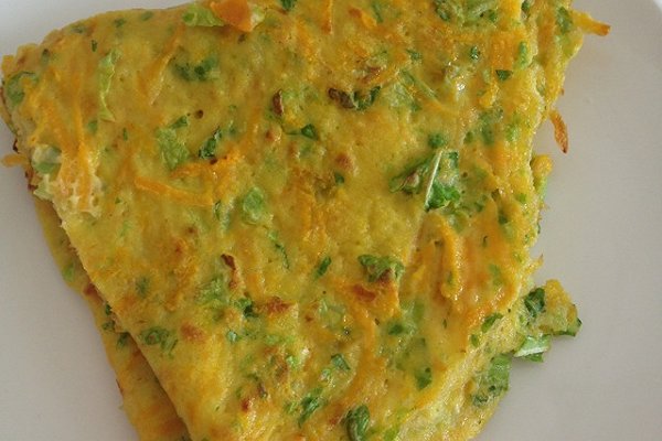 胡蘿卜青菜雞蛋餅的做法