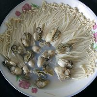 蠔肉金針菇 #方太蒸愛行動(dòng)#的做法圖解3