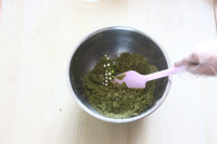 圣誕風(fēng)抹茶椰蓉蘋果派的做法步驟5