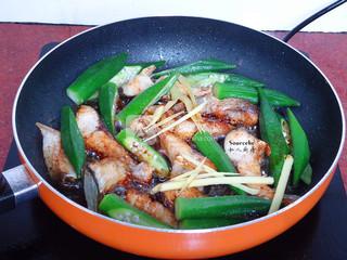 秋葵煎皖魚的做法步驟:8