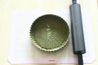 圣誕風(fēng)抹茶椰蓉蘋果派的做法步驟12
