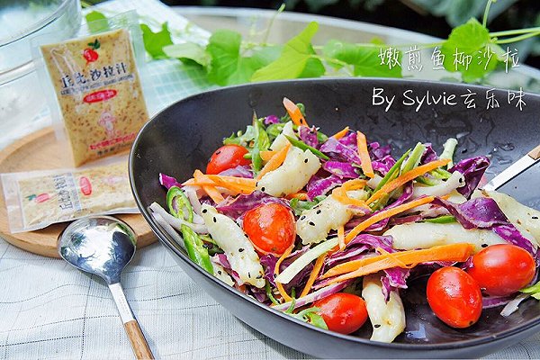 嫩煎魚(yú)柳沙拉#丘比沙拉汁#的做法