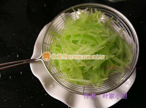 清炒萵筍絲的做法