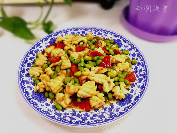 毛豆紅椒魷魚(yú)