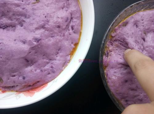 紫薯發(fā)糕的做法