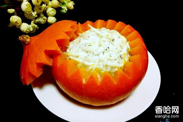 蝦仁銀魚(yú)金瓜盅