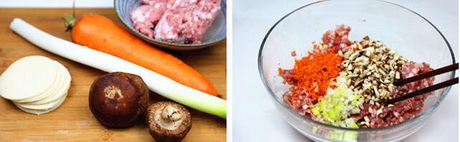 怎么用餃子皮做燒麥的做法步驟1-2