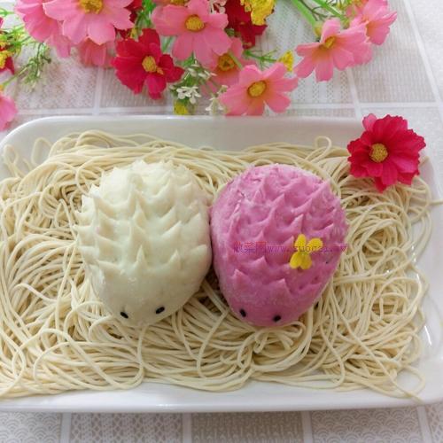 小刺猬包(香菇豬肉)的做法