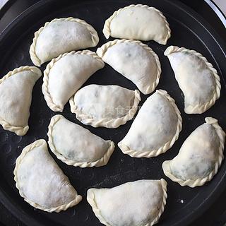 韭菜盒子的做法步驟:14