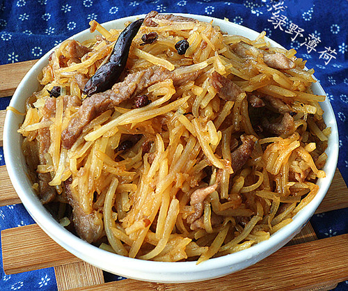 干煸土豆里脊絲的做法