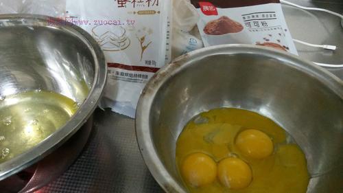 可可戚風蛋糕(8寸)的做法