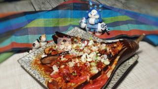 #ACA烘焙明星大賽#魚香開屏茄子的做法步驟:17