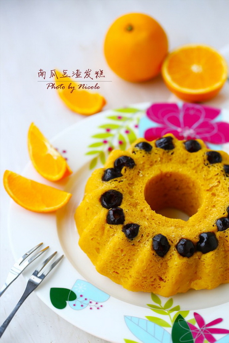 南瓜豆渣發(fā)糕