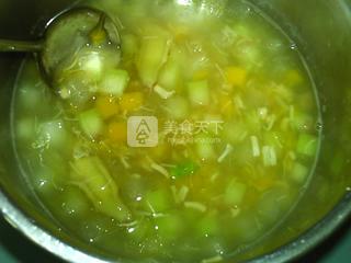 三瓜瑤柱羹的做法步驟:8