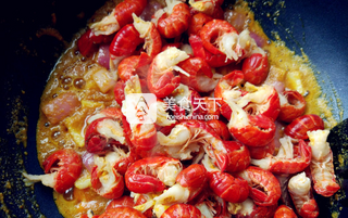 咖喱小龍蝦的做法步驟:4