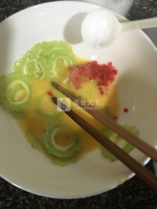 苦瓜蛋餅的做法步驟:5