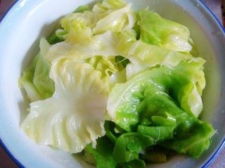 【湘菜】--干鍋手撕包菜的做法步驟：6