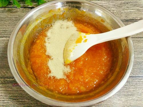 南瓜花樣饅頭的做法