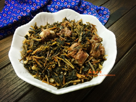 菜干燜排骨的做法