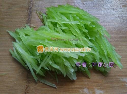 清炒萵筍絲的做法
